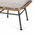 Montana Ottoman Beige Brown Iron Plastic