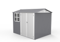 Storage Shed 6 X 8 Ft Large Metal Tool Sheds With Window Grey Rectangular None Garden & Outdoor Modern Year Round Use Anchored Metal