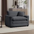 Grey Corduroy Fabric, Comfortable Single Chair Deep Seat Sofa With One Pillow, Suitable For Living Room And Bedroom, Club Multiple Occasions Grey Corduroy 1 Seat