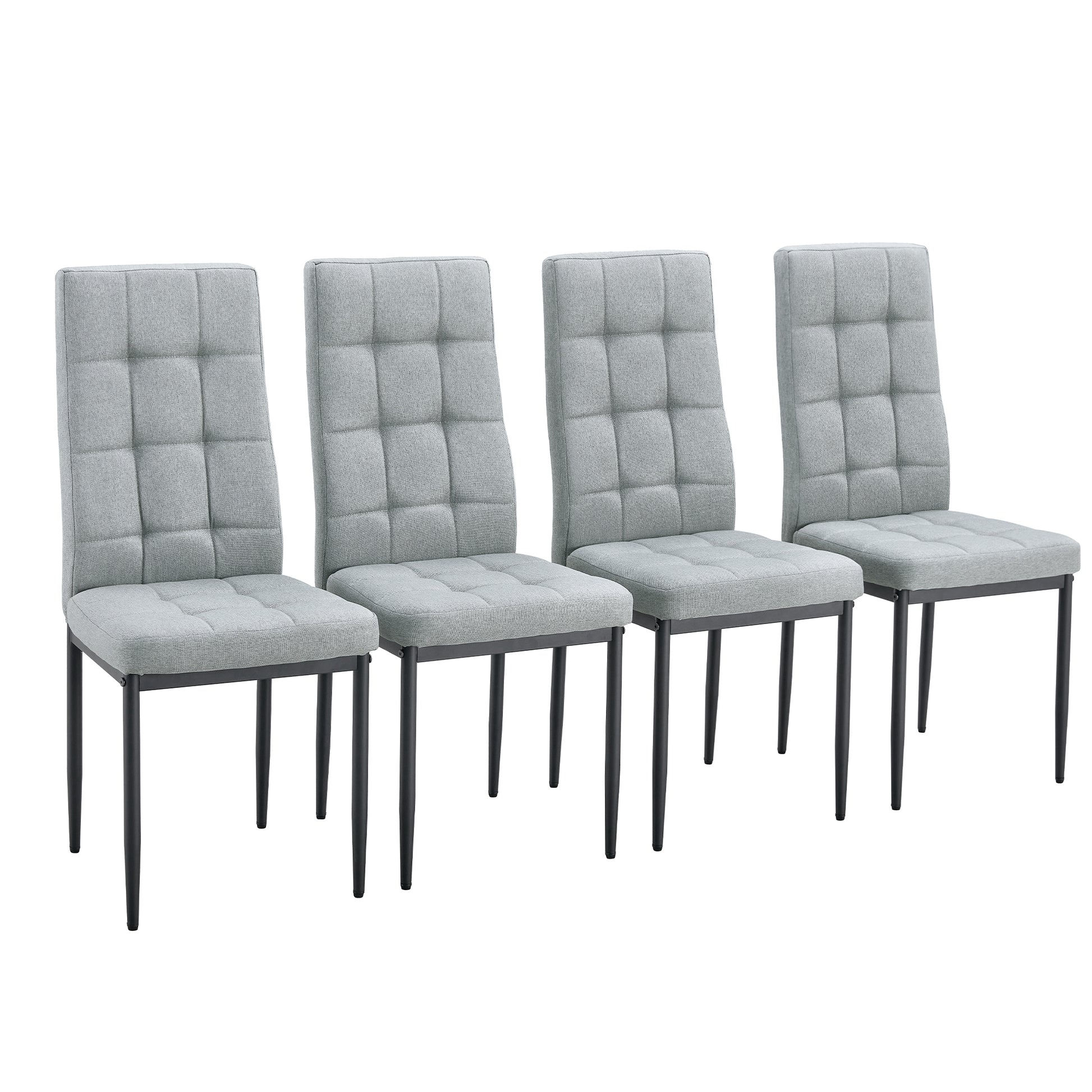 63" Modern Style 6 Piece Dining Table With 4 Chairs & 1 Bench, Table With Marbled Veneers Tabletop And V Shaped Table Legs White Metal Grey White Modern Rectangular Mdf Mdf