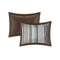 5 Piece Jacquard Quilt Set With Throw Pillows Blue King Cal King King Blue Cotton