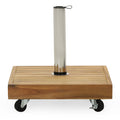 Ralph Square Umbrella Base Teak Concrete