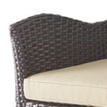Pe Swivel Arm Bar Stool Brown Multi Rattan