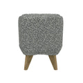 Emerse Blue Armless Accent Chair Black Gray Foam Solid Wood