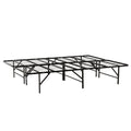 Metal Mattress Foundation Bed Frame, Cal King Size Bed Base, Bedroom Furniture, Black Box Spring Not Required California King Black Bedroom Modern Bed Frame Steel