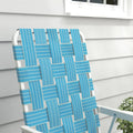 Outsunny Set Of 2 Patio Folding Chairs, Classic Outdoor Camping Chairs, Portable Lawn Chairs For Camping, Garden, Pool, Beach, Backyard W Armrests, Blue Blue Steel