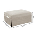 Modern Corduroy Sofa Bed,Couch Chair,Sleeper Bed,Small Lounge Sofa W Reclining Backrest,Furniture For Living Room,Bedroom,4 In 1 Convertible Sleeper Sofa Bed, White White Corduroy 1 Seat