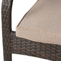 Outdoor Wicker Chairs, 56225.00Chrbrn Kd, 4Pcs Brown Resin