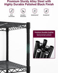 Heavy Duty 5 Shelf Storage Shelving Unit, 1250Lbs Loading Capacity, 29.92