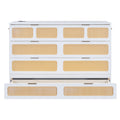 Queen Murphy Bed With Large Drawers,White Queen White Plywood