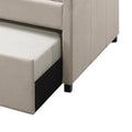 Fog Twin Upholstered Daybed With Trundle Box Spring Not Required Twin Fog Traditional Wood Fabric
