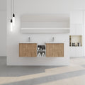 60 Inch Soft Close Doors Bathroom Vanity With Sink, A Small Storage Shelves, 24