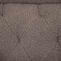Upholstered Accent Chair Tufted Armchair For Living Room And Bedroom, Russet Brown Brown Birch Foam Teddy