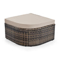 8 Piece Outdoor Wicker Sofa Set, Rattan Sofa Lounger, With Colorful Pillows, Conversation Sofa, For Patio, Garden, Deck, Brown Wicker, Beige Cushion Yes Brown Garden & Outdoor Complete Patio Sets Foam Wicker