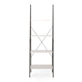 Bookshelf White Black Mdf