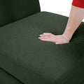 Modular Sectional Sofa With Storage Seat Oversized U Shaped Couch With Reversible Chaise Sofa Set With Ottoman,Ultimate Comfort 6 8 Seater Couches With Adjustable Arms And Backs For Living Room Green Green Polyester 6 Seat