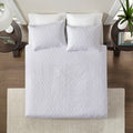 Reversible Quilt Set White Twin Twin Xl White Cotton
