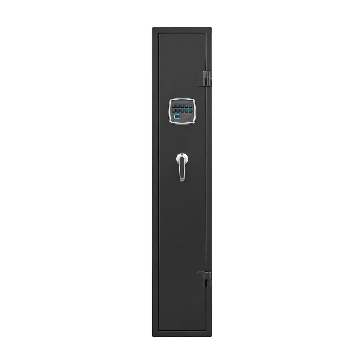 Sturdy Black Steel Cabinet, With Led Lights, Removable Shelf Bullet Rack And Rack. Black Metal