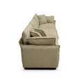 3 Piece Comfortable Oversized Sectional Sofa, One Single Sofa And One 2 Seater Sofa And One 3 Seater Sofa ,Tan Corduroy Deep Seat Sofa Tan Corduroy 6 Seat