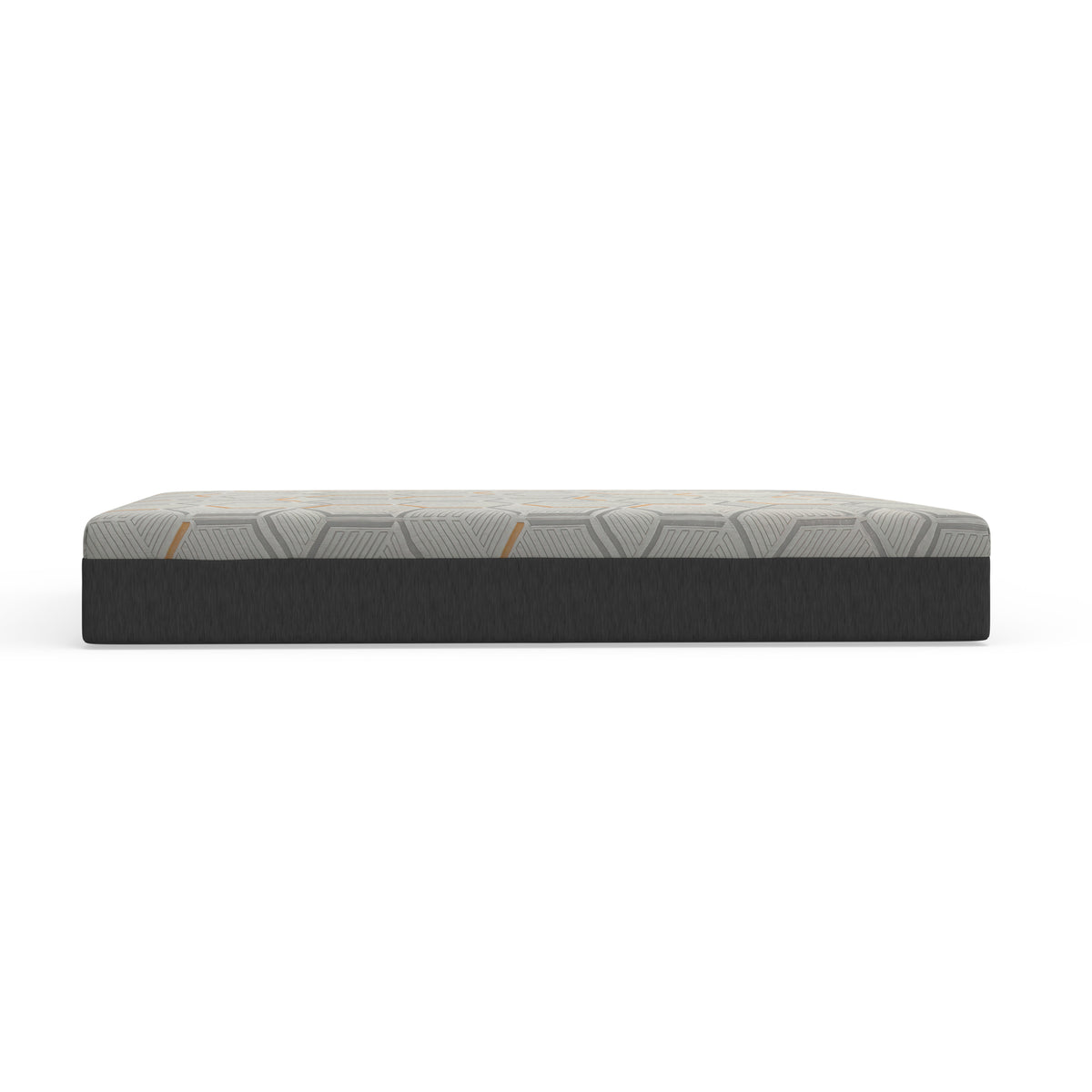 12" Copper Gel Cooling Memory Foam Mattress With Edge Support And Air Grid Base Cal King Grey Foam California King