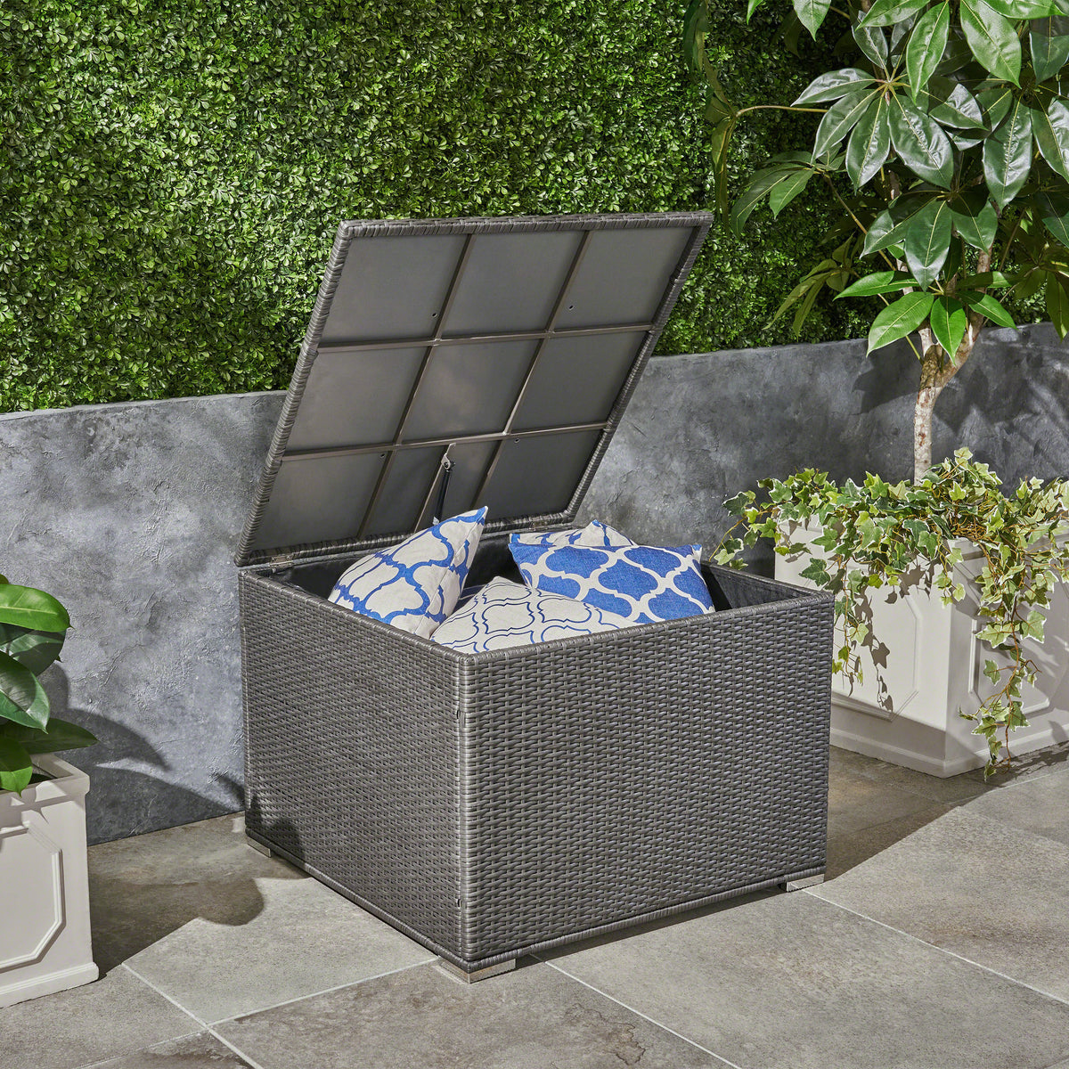 Santa Rosa Storage Grey Rattan