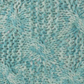 Deon Knitted Pet Yarn 20 X 20 Round Pouf Aqua Pet