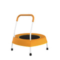 Toddler Trampoline For Kids 1 Year Plus With Handle, Baby Gifts For Boys And Girls, Indoor And Outdoor Orange Metal