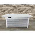 Steel Propane Natural Gas Outdoor Fire Pit Table With Lid White Garden & Outdoor Modern Stone Steel