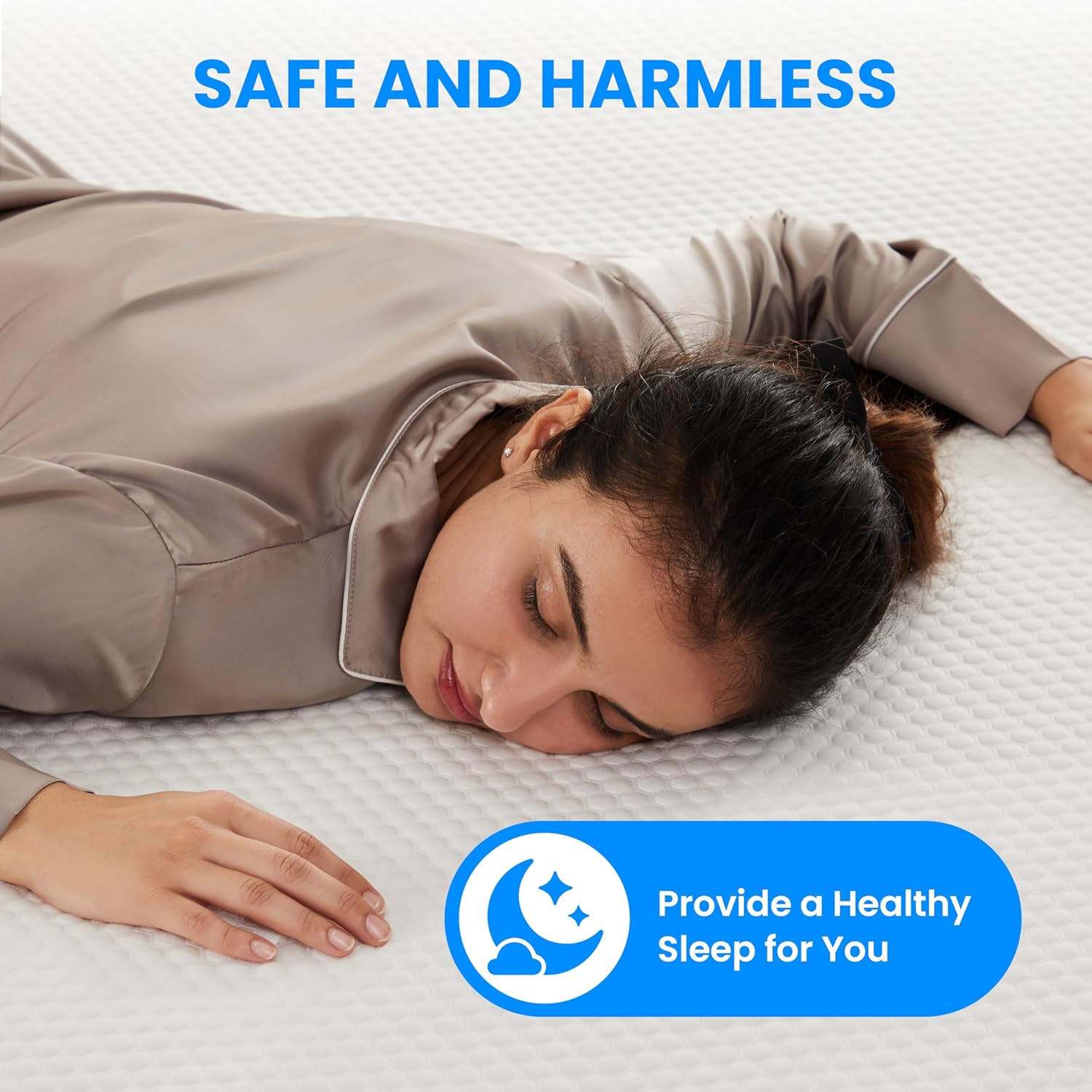 100% Waterproof Bamboo Mattress Protector King Size Bed,Soft 3D Air Fabric Mattress Pad Cover, Machine Washable Fitted Style With Stretchable Pockets Up To 19'' White Bamboo King