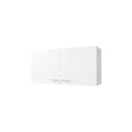 White 2 Door Wall Cabinet White Particle Board Melamine