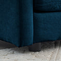 3 Piece Upholstered Sofa, Living Room Sectional Sofa Set Modern Sofa Couches Setdeep Seat Sofa For Living Room Apartment, 1 3 Seat Blue Blue Chenille 4 Seat