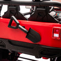 24V Two Seater Kids Ride On Truck Car W Parents Control,200W*2,Seat Width 20.28In,Four Wheel Suspension,Led Lights,Music,Mp3,Bluetooth,Two Independent Seat Belts,Suitable For Off Road For Kids Aged 3 Red 100 149 Lbs Polypropylene
