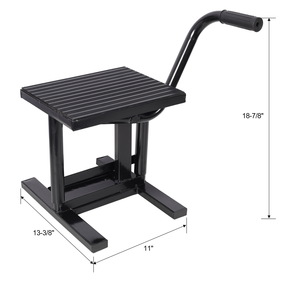 Motorcycle Dirt Bike Stands And Lifts Jack Stand Steel Lift 11 7 8" 16" Adjustable Height 330 Lbs Load Capacity Heavy Duty Steel Black Black Steel