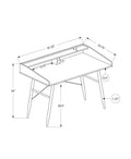 Computer Desk, Home Office, Laptop, Storage Shelves, 48