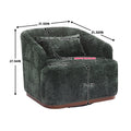 Coolmore Swivel Barrel Chair, Comfy Round Accent Sofa Chair For Living Room, 360 Degree Swivel Barrel Club Chair, Leisure Arm Chair For Nursery, Hotel, Bedroom, Office, Lounge Emerald Boucle Emerald Primary Living Space Foam Boucle