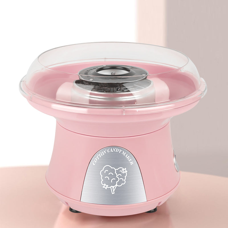Cotton Candy Machine, Mini Cotton Candy Maker For Kids, Vintage Candy Maker For Christmas Gift, Home, Birthday Family Party Pink Plastic