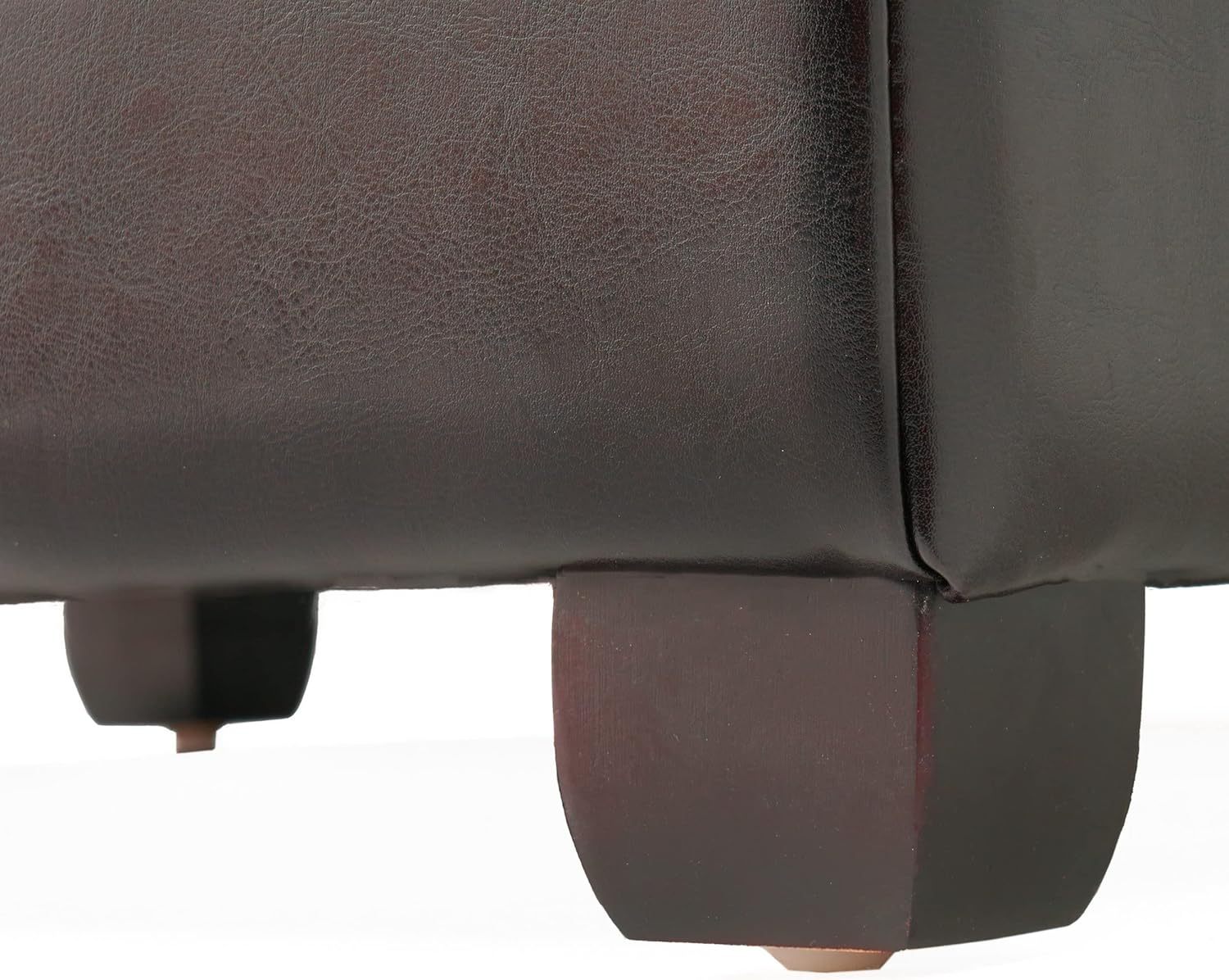 Carlsbad Storage Ottoman Espresso Leather