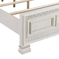 Classic Luxury Pearl White Finish Queen Bed Button Tufted Upholstered Headboard Bedroom Furniture 1Pc, Dart Molding Design Panels Box Spring Required Queen White Wood Bedroom Bed Frame Polyester