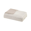 3 Piece Organic Cotton Oversized Duvet Cover Set Natural King Cal King Natural Cotton