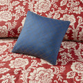 9 Piece Cotton Twill Reversible Duvet Set Queen Multicolor Polyester