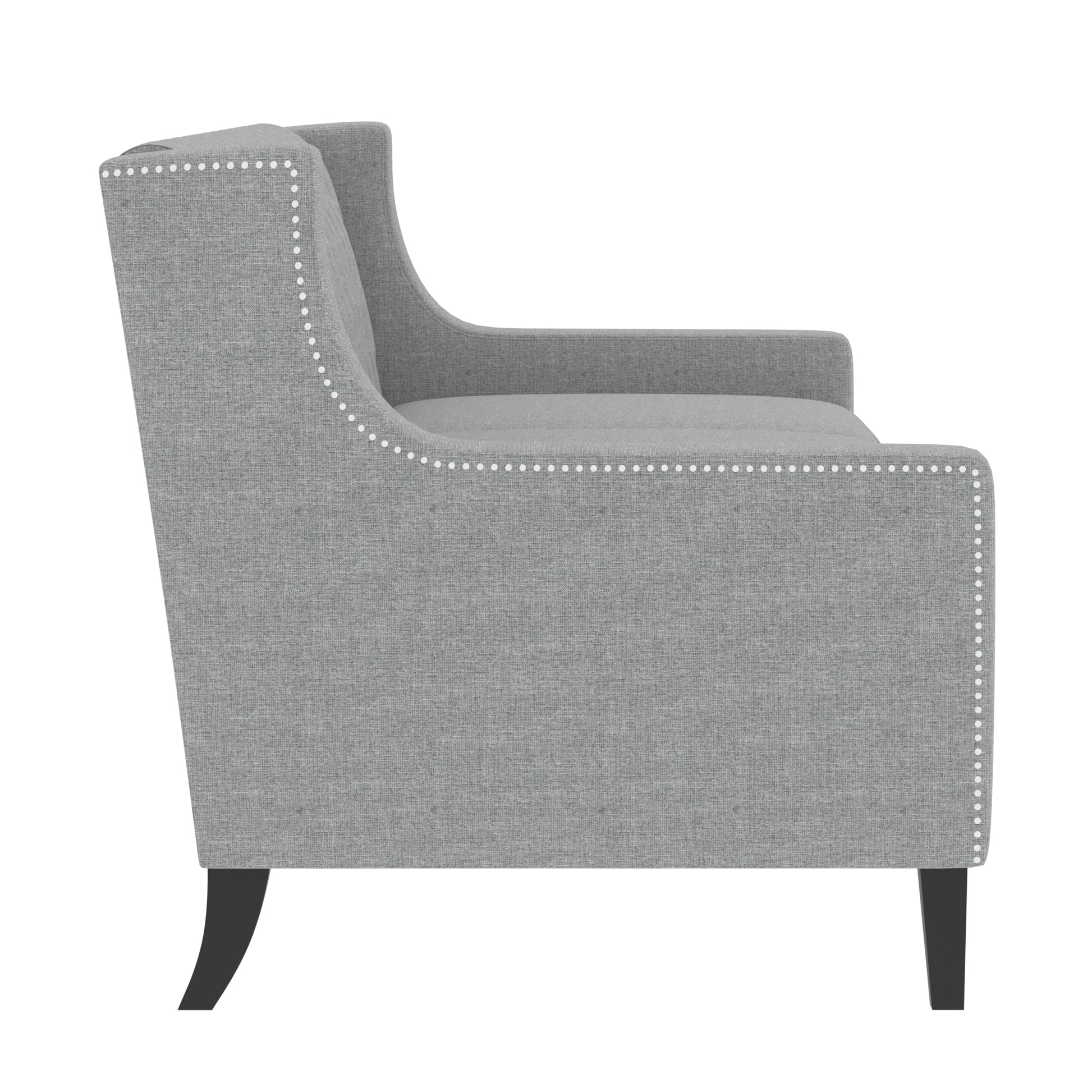 78.75'' 3 Seater Sofa, Button Tufted Backrest With Comfy Cushion, Mid Century Modern Couches For Living Room, Upholstered Comfy Sofa Couch For Bedroom, Apartment Grey Polyester 3 Seat