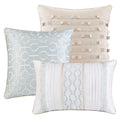 7 Piece Comforter Set Aqua King King Aqua Polyester