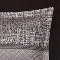 7 Piece Jacquard Comforter Set Grey Taupe Cal King California King Grey Taupe Polyester