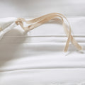 4 Piece 2 In 1 Duvet Set Queen White Cotton