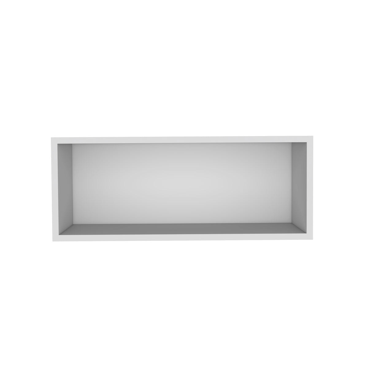 Wally 30" Wide X 12"H Open Wall Cabinet, Wall Shelf, Storage Cabinet, Cube Shelf Bedroom, Office, Living Room, Garage White Primary Living Space Shelves Included Modern Particle Board