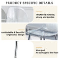 Table And Chair Set.Modern Rectangular Glass Dining Table With Tempered Glass Countertop And Silver Metal Legs, Paired With Multiple Transparent High Quality Pet Dining Chairs With Silver Legs. Silver Seats 6 Tempered Glass