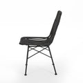 Sawtelle Chair Grey Rattan Metal