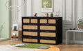Queen Murphy Bed With Large Drawers,Espresso Queen Espresso Plywood