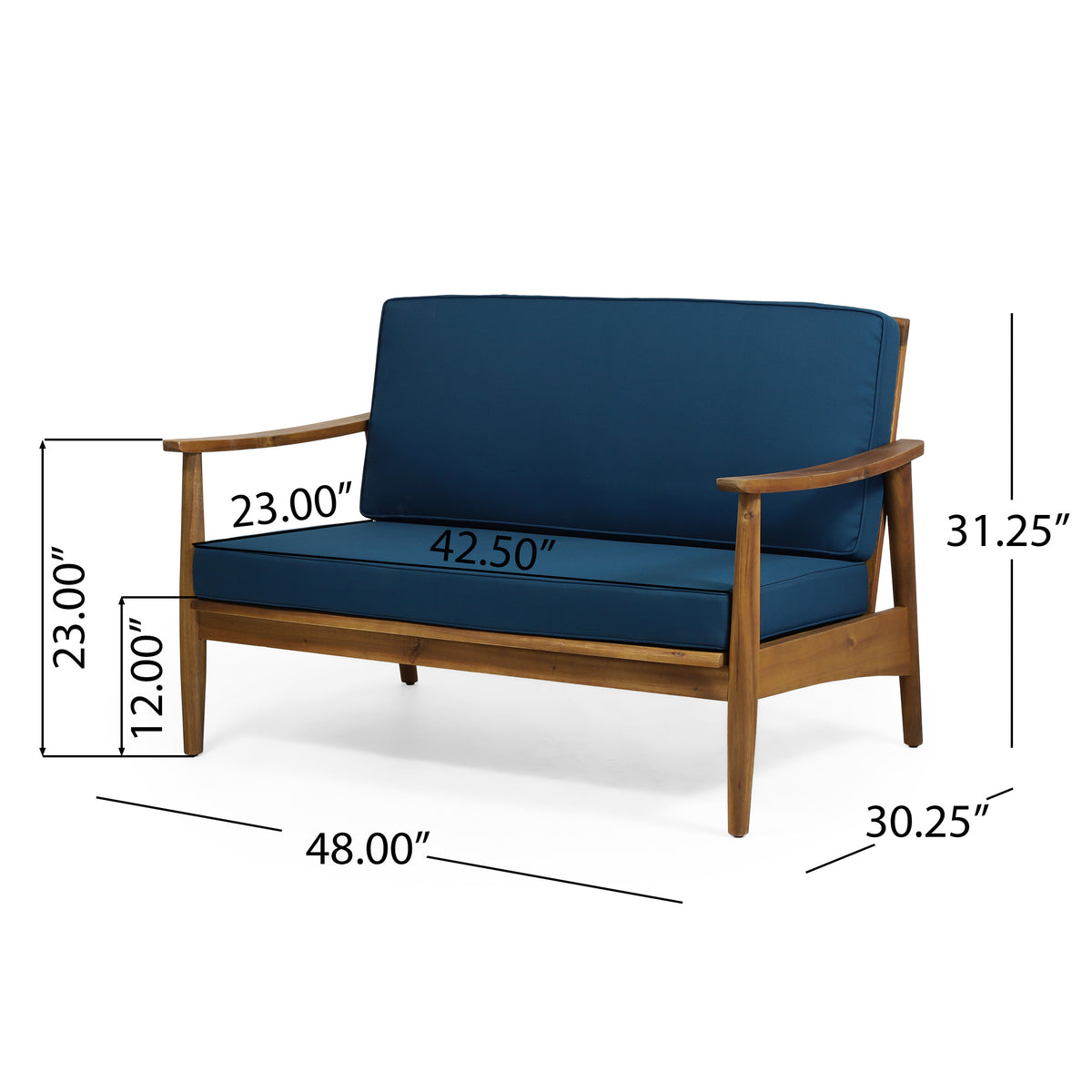 Willowbrook Seat Coffee Table Teak Acacia Wood