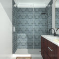 Frameless Sliding Shower Door 58 60 In. W X 76 In. H, Bathroom Sliding Door With 5 16